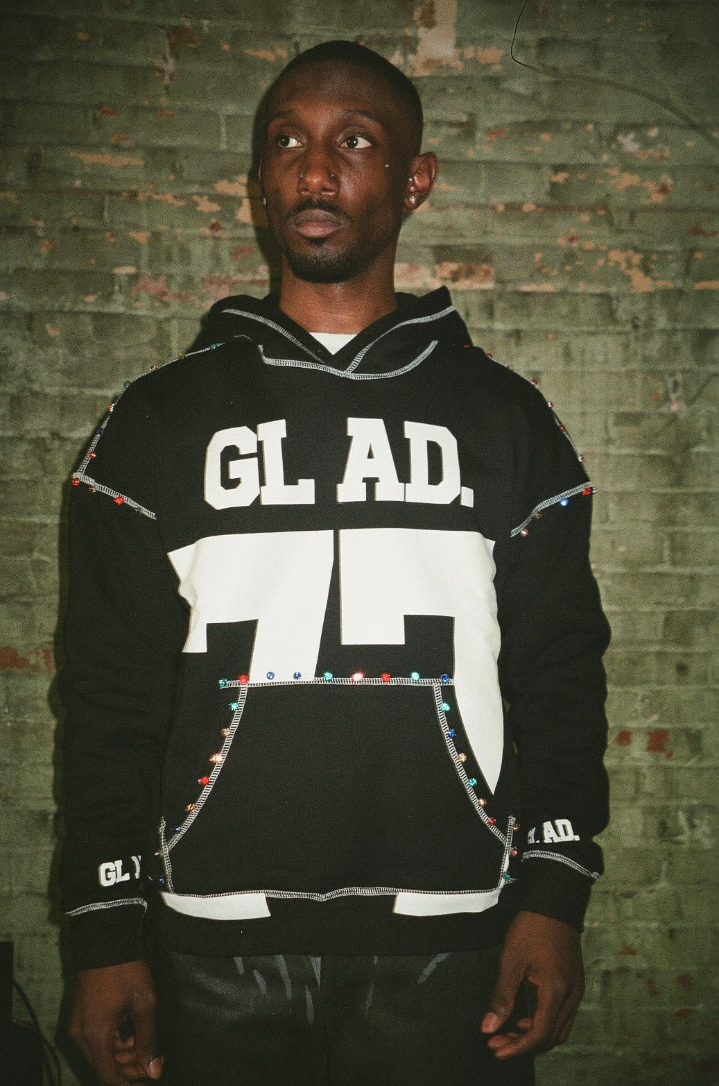 GTA “GLAD JERSEY” PULL OVER HOODIE