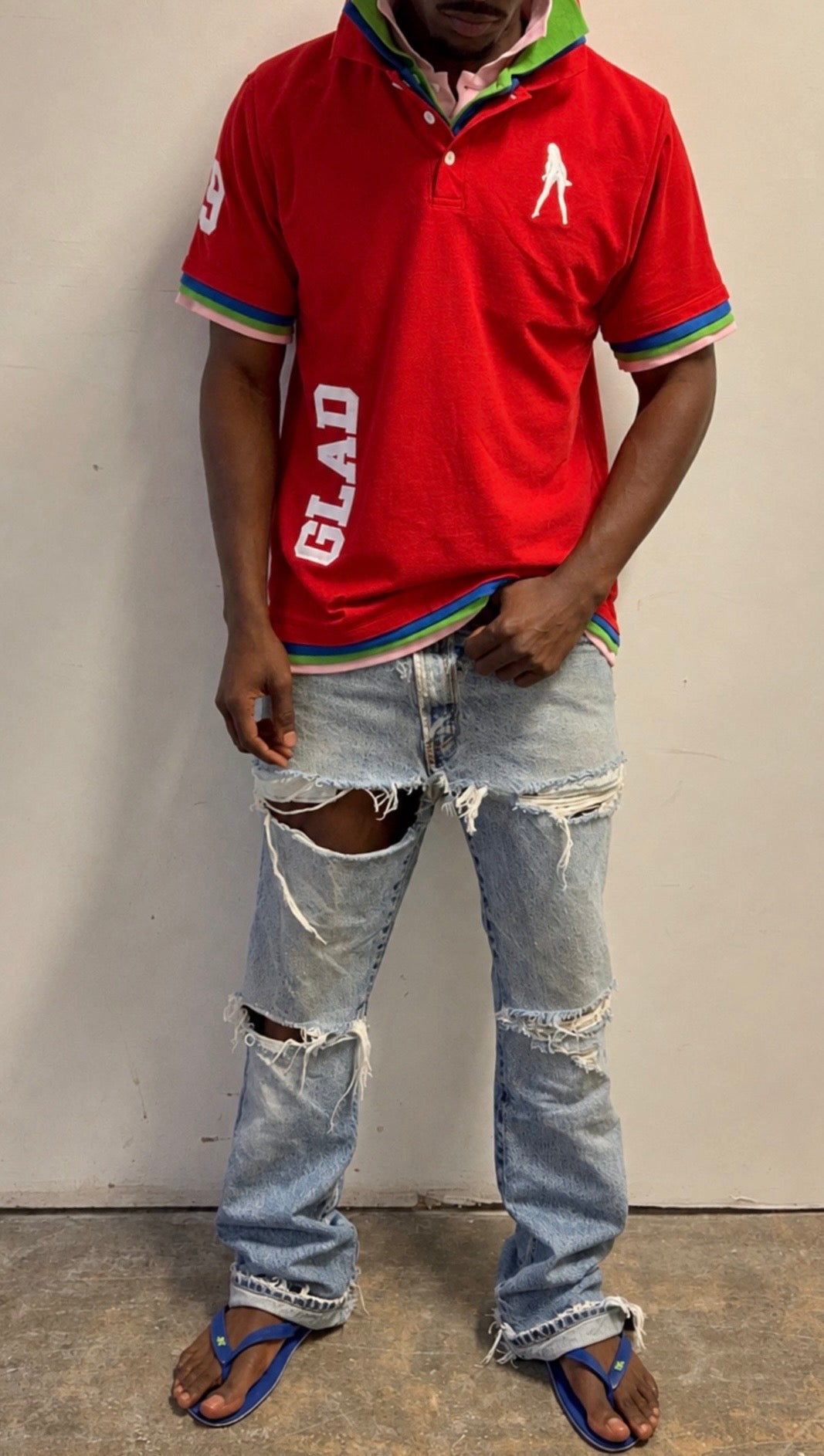 GLAD 69 Quad Layered Polo worn on body